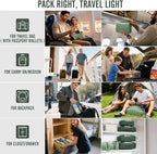 Veken 8 Set Packing Cubes for Travel Essentials, Suitcase Organizer Bags in 4 Sizes, Carry-On Luggage Accessories with Large Laundry & Hanging Toiletry Bag, Must-Have for Airplane, Road Trip & Camping