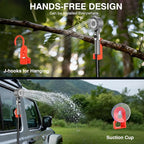 Portable Shower for Camping,7800mAh Rechargeable Camping Shower Pump,IPX8 Waterproof Outdoor Shower with LED Display and 3 Spray Modes for Hiking,Travel, Pet, Car Wash,RV Life