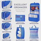 10 Set Packing Cubes for Travel, Gifts for Women Mom,Anti-Tearing Suitcase Organizer,OlarHike Vacation Essentials & Accessories for Cruise Ship