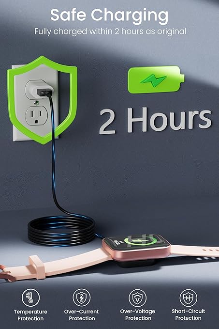 3.3ft Charger for Amazfit Bip 5,Bip 3,Bip 3 Pro,Bip U,GTS 4 Mini,GTS 2,GTS 2 Mini,GTR 2,GTR Mini/2e,T-Rex Pro,Active,USB Replacement Smart Watch Charger for Amazfit Accessories