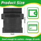 2 Pcs Security Ankle Wallet Pouch Black Ankle Wallet Stealth Tactical Nylon Leg Unisex Leg Strap Pocket for Credit Cards Travel First Aid Camping Phone