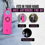 Police Magnum Personal Safety Alarm & Pepper Spray Combo Self Defense Pack for Women- Loud 135db Siren with Light & Max Strength Flip Top Pepper Spray Protection