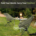 CAMEL CROWN Portable Camping Chair Lightweight Compact Folding Chair Mesh for Outdoor Camp Travel Beach Picnic Festival Hiking Backpacking Army Green 2 Pack