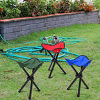 Beeveer 3 Pack Folding Camping Stool Portable Small Collapsible Chair Tripod Stool Hiking Chair for Fishing, Beach, Picnic, Outdoor, Gardening and Travel