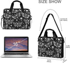 MNSRUU Laptop Bag for 15.6 inch Black Gothic Bats