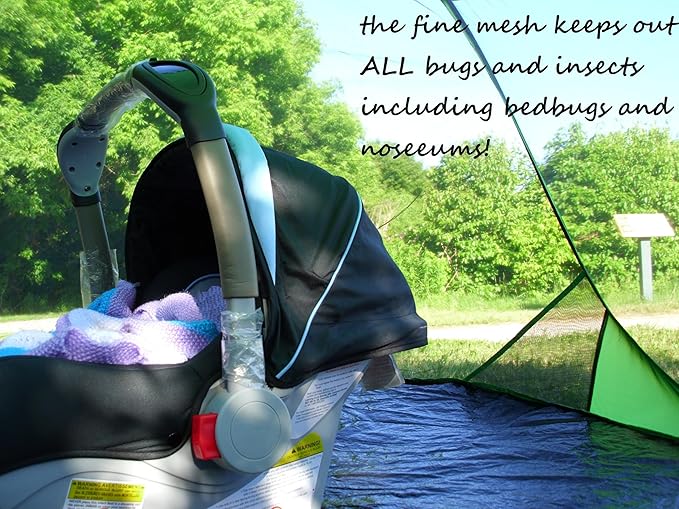 SANSBUG Screen Tent for One Person (Instant Pop up, Strong No-See-um Mesh, Durable Tarp Floor)