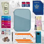 Family Passport Holder for Travel with RFID Blocking, Traveling Essentials Organizer Pouch Bag, Light Passport Wallet for Travel Must Haves Accessories for Women Men
