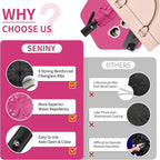 Seniny Windproof Travel Umbrella, Automatic Umbrellas for Rain, Portable & Compact Umbrellas for Backpack, Strong UV for Protection, Folding Small Sun Umbrella for Car, Walking