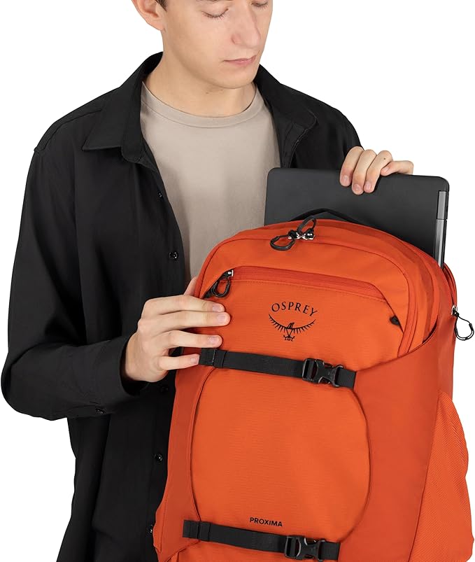 Osprey Proxima 30L Campus Laptop Backpack - Organized Everyday Pack with Tech Storage, Water Bottle Pockets, and Comfortable Carry - Perfect for College, Commute, and Travel, Firestarter Orange