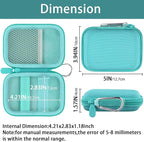 khanka for Anker Nano Power Bank Ultra-Slim 5,000Mah & Maggo Power Bank 10K Case,Compatible with Anker A1665/A1664 Slim Magnetic Charger,Protective Carrying Case Only (Green)