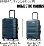 Samsonite Omni 2 Pro Hardside Expandable Luggage with Spinner Wheels, Pro Carry-on, MIDNIGHT BLACK