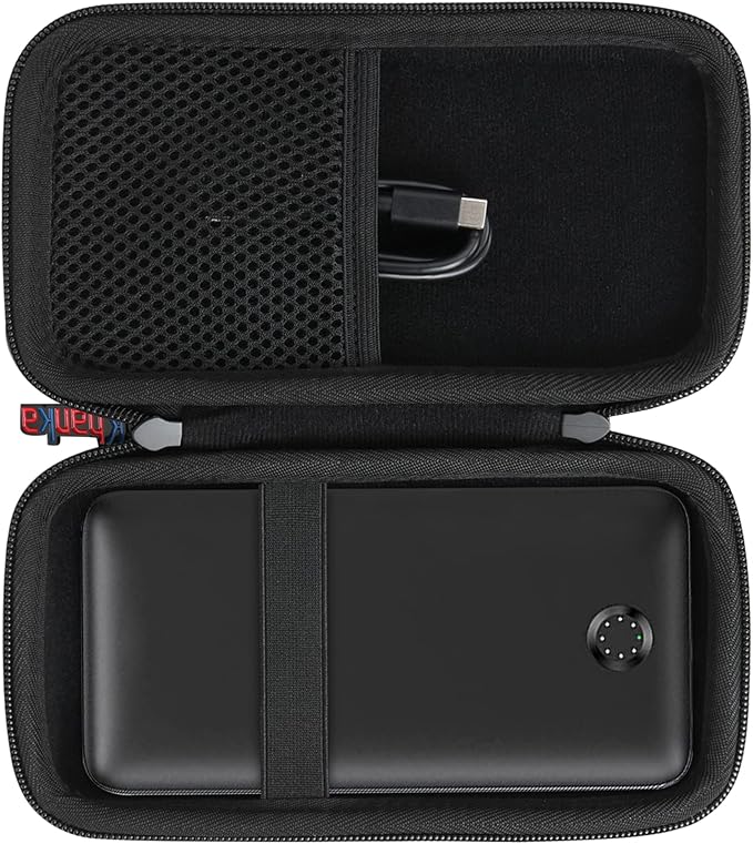 khanka Hard Travel Case Replacement for Anker 347 Power Bank (PowerCore 40K), 40,000mAh Battery Pack, Case Only (Black)