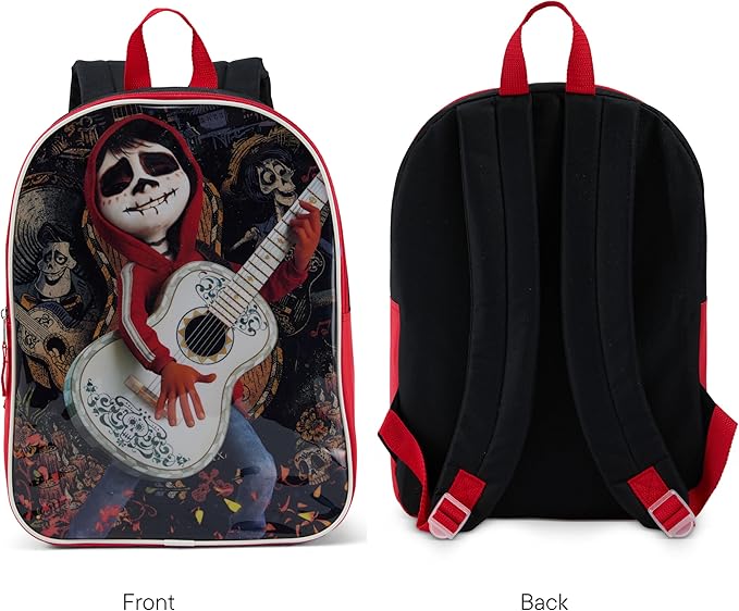 Disney CoCo Backpack for Kids - Cute & Durable Kids Backpack for Girls with Padded Straps & Zip Compartment - Ideal Toddler Bookbag for School & Travel - 15”