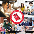 Mini First Aid Kit, 122 Piece Small First Aid Kit Designed for Family Emergency Care for Home, Camping, Hiking, Backpacking, Travel, Vehicle, Outdoors & Schools
