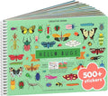 Cupkin Hello Bugs Sticker Book Activity for Kids, Toddler Airplane Travel Essentials, 500+ Bugs Stickers for Kids + 12 Scenes + 12 Coloring Book Pages, Bug Lover Gift, Children's Crafts Ages 2–8 Years