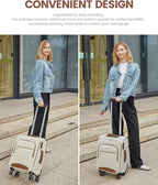 LOVEVOOK Carry On Luggage 22x14x9 Airline Approved, 20 Inch Softside Suitcases with Wheels, Lightweight Spinner Carry on Suitcase with TSA Lock, Water-Resistant Large Capacity Luggage for Travel