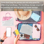 3 Pack Purse Dust Bags for Storage, Silk Dust Bags for Handbags, Dust Covers With Drawstring for Purse Shoes Boots