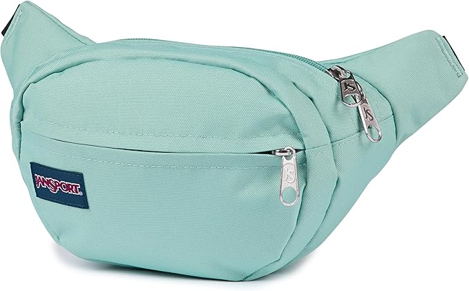 JanSport Fifth Avenue Fanny Pack Crossbody Bags for Women, Men - Stylish, Durable Waist Bag with Adjustable Belt, Main Zippered Pocket, Quick Stash Pocket - Travel Essentials - Black