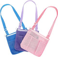 Fammart Mesh Beach Bag, Large Beach Tote with Zipper Pocket, Toys Pool Bag for Family Travel Vacation Cruise Essentials