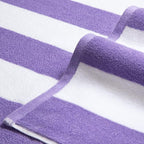 Bornbay Large Beach Towel Oversized - 40"X70" Big Cute Beach Towels, Extra Large Thick Purple Beach Towel, XL Wide Fluffy Swimming Towel Oversize,Giant Stripe Cotton Pool Towel for Adults