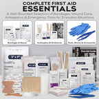 100 Person OSHA Compliant First Aid Kit for Businesses, Vehicles, Trucks, Construction Site - Type III, ANSI Class A Emergency Kit - 364 Piece Essential First Aid Supplies