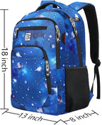 Volher Laptop Backpack,Business Travel Anti Theft Slim Durable Laptops Backpack,Water Resistant College Computer Bag for Women & Men Fits 15.6 Inch Laptop and Notebook-Dreamy Blue
