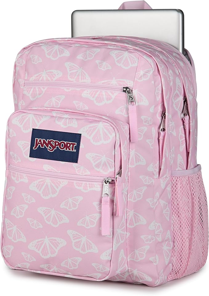 JanSport Laptop Backpack - Computer Bag with 2 Compartments, Ergonomic Shoulder Straps, 15” Laptop Sleeve, Haul Handle - Flutter By