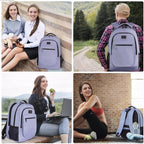 MATEIN Travel Backpack for Women, Expandable 15.6 inch Laptop Backpack, Large Anti Theft Business Computer Bag Water Resistant College Computer Bag Gift for Women Men, Purple