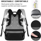 Volher Laptop Backpack,Business Travel Anti Theft Slim Durable Laptops Backpack,Water Resistant College Computer Bag for Women & Men Fits 15.6 Inch Laptop and Notebook - Grey