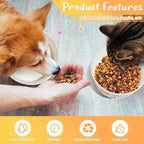 Mifoci 100 Pcs Disposable Dog Bowls 1.5 Cups Pets Disposable Feeding Bowls for Dogs and Cats Pets Paper Travel Cups for Small Medium Dogs Cats Puppy Kitten Dry or Wet Serving Food Water (Classic)