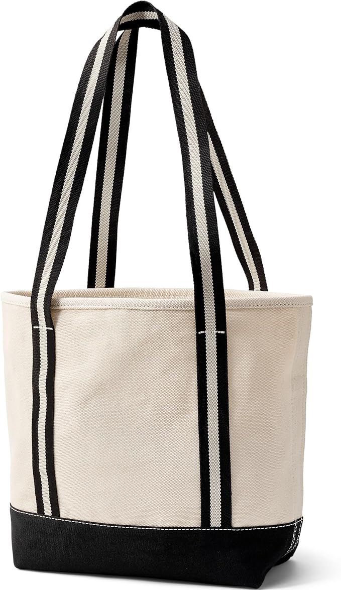 Lands' End Open Top Canvas Tote Bag