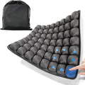 Travel Cushion, Airplane Seat Cushion for Long Flights, 56 Bubbles Portable Car Seat Cushions for Office Chair, Wheelchair, Camping, Home Living (Grey)