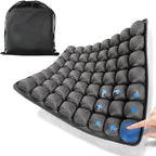 Travel Cushion, Airplane Seat Cushion for Long Flights, 56 Bubbles Portable Car Seat Cushions for Office Chair, Wheelchair, Camping, Home Living (Grey)