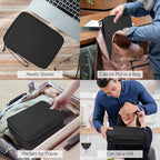 FYY Electronic Organizer, Extra Large Travel Cable Organizer Bag Pouch Portable Waterproof Double Layers All-in-One Storage Bag for iPad, Cable, Power Bank, Laptop Charger for Office/Home, Black