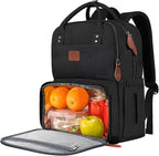 MATEIN Work Backpack for Women, Insulated Cooler Backpacks with Lunch Box, 15.6 Inch Laptop Backpack with Lunch Compartment Reusable Water Resistant Food Bag for College Camping Picnics Womens Gifts