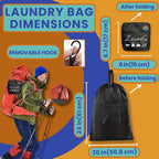 Travel Laundry Detergent Sheets Kit – 2-Size Travel Detergent Sheets + Lightweight Clothesline, Universal Sink Stopper & Foldable Laundry Bag Great for Hotels, Cruises, Camping & Trips