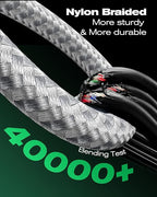 SwaggWood USB C to USB C Cable, 5-Pack [3/3/6/6/10FT] 60W USBC Fast Charging Cable Nylon Braided Type C Charger Cord for iPhone 17/16/iPad Pro/MacBook Air and More