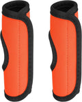 PATIKIL Luggage Handle Wrap for Suitcase, 2 Pcs Bright Color Neoprene Comfort Soft Handle Covers Luggage Identifiers for Bag Suitcase Tags Wraps Travel Accessories, Orange
