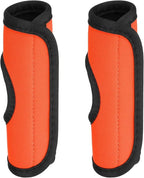 PATIKIL Luggage Handle Wrap for Suitcase, 2 Pcs Bright Color Neoprene Comfort Soft Handle Covers Luggage Identifiers for Bag Suitcase Tags Wraps Travel Accessories, Orange