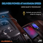 WERPOWER Hussell Cigarette Lighter USB Adapter - 12 V Car Charger for Mobile Phone, Navigation Connection to Socket - 2-Port Multiple Plug - Must Have Car Gadget