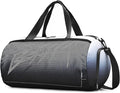 BE SMART Waterproof Mens Gym Bag with Shoe Compartment, Duffle Bag with Wet Pocket for Men, Lightweight Sport Carry On Duffel Bag for Travel, Sports, Fitness & Workout(Black Gradient)