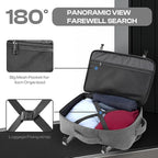 Travel Laptop Backpack, Extra Large 40L-50L Backpack, Laptop Backpack for Men, Water Resistant TSA Airline Approved Business Work 17.3 Computer Bag, Grey