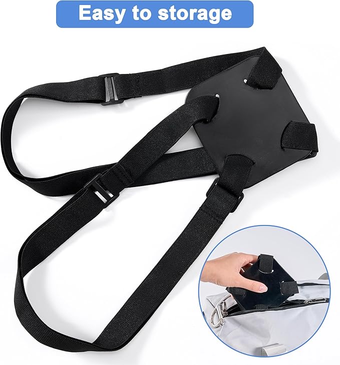 Chelmon Luggage Straps, Ajustable Elastic Bungee Belt for Suitcases, Add Extra Bag Easy and Securely for Travel (Black)
