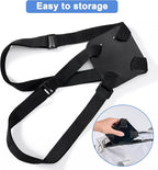 Chelmon Luggage Straps, Ajustable Elastic Bungee Belt for Suitcases, Add Extra Bag Easy and Securely for Travel (Black)