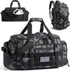 BAGSMART 4-IN-1 Gym Bag for Women Men, TSA Lightweight Duffle Bag for Travel with Shoe Compartment & Wet Pocket, 22L/30L/38L Tactical Backpack with 40oz Water Bottle Holder