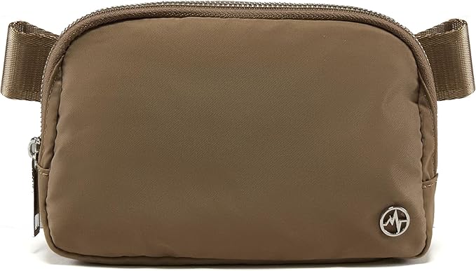 Pander Everywhere Belt Bag for Women, Fashion Waist Packs, Crossbody Bags with Adjustable Strap (Gray Brown)
