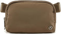 Pander Everywhere Belt Bag for Women, Fashion Waist Packs, Crossbody Bags with Adjustable Strap (Gray Brown)