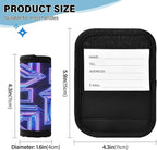Dazzling Neon Triangle Digital Gemstone Comfortable Wraps Luggage Tags Handles Wrap Grips for Suitcases