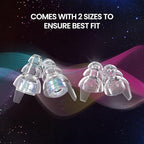 Eargasm High Fidelity Supernova Iridescent Earplugs for Concerts, Festivals, Musicians, Night-Life, Motorcycle Hearing Protection - Reusable Ear Plugs for High Fidelity Noise Reduction up to 21 dB