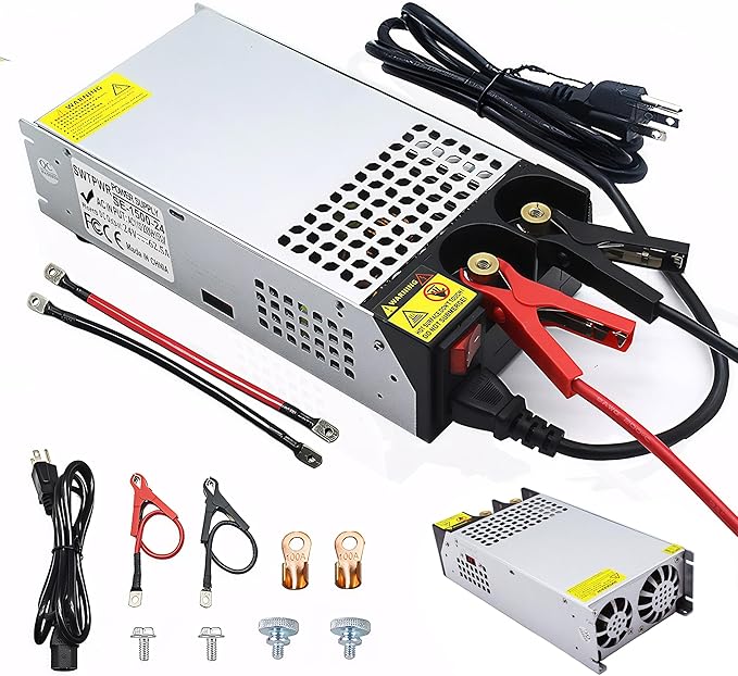 New Upgraded DIY SMPS 110V to 24V AC to DC 62.5A 1500W Power Supply,DC Power Supply,110v to 24v Converter Voltage Transformer for Motor Pump CCTV 3D Printer Air Compressor Led